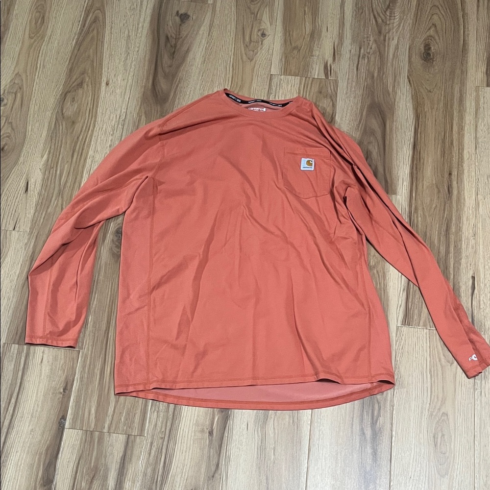 Carhartt Force Relaxed Fit 2XL Men's Long Sleeve Shirt Orange